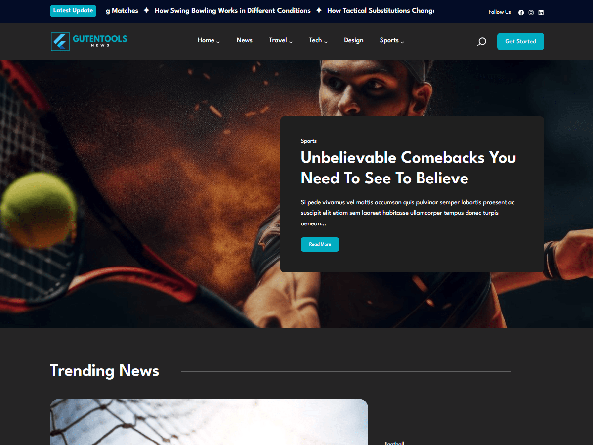 Gutentools News Home Sports